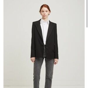 Isabel Marant Riane Linen-Blend Double-Breasted Jacket
